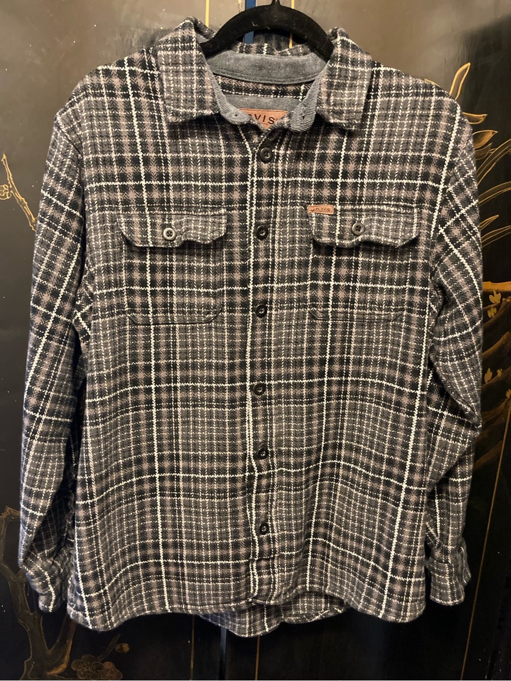 ORVIS Men's Heavyweight Long-Sleeve Flannel Shirt - Size Medium - Picture 7 of 11